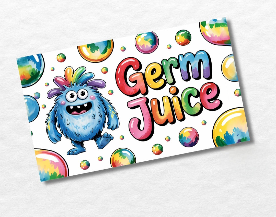 🧼 Germ Juice – Lustiger Seifenspender mit Monster & Regenbogenfarben | Bunter für Kinder