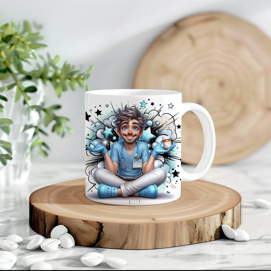 15 oz Tasse „Pflege mit Herz“ – Humorvoll, liebevoll & stark wie du!
