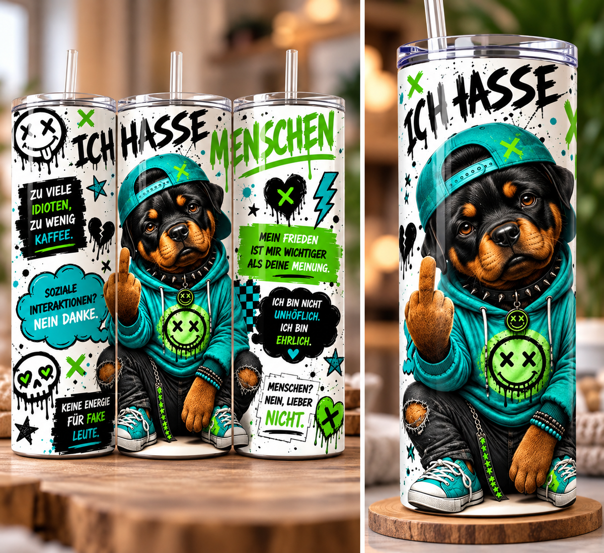 🐾 Thermobecher «Ich hasse Menschen» – 599 ml