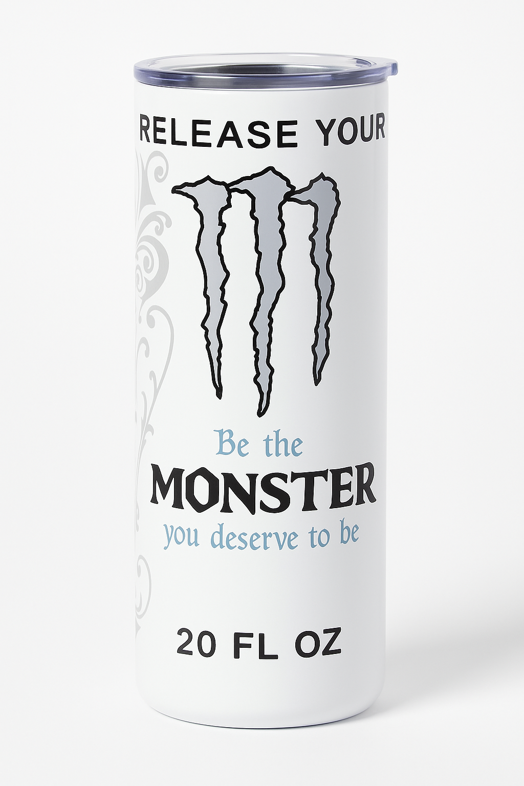 Tumbler – Monster Energy Drink Style | 20oz Thermobecher, Zero Sugar Design
