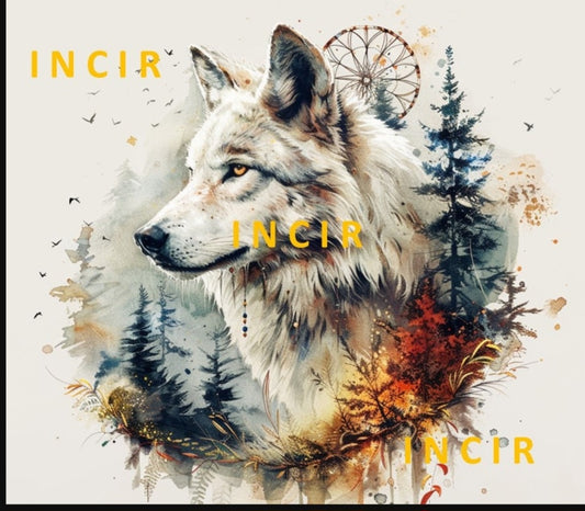 Edelstahl Tumbler Wolf