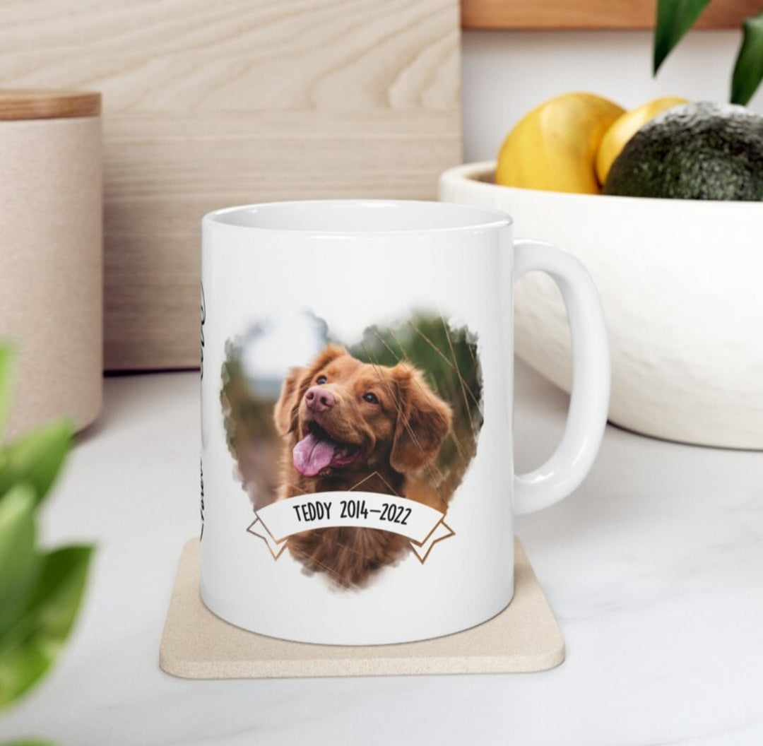 🐾❤️ Für immer im Herzen – Deine persönliche Erinnerungstasse 🌈