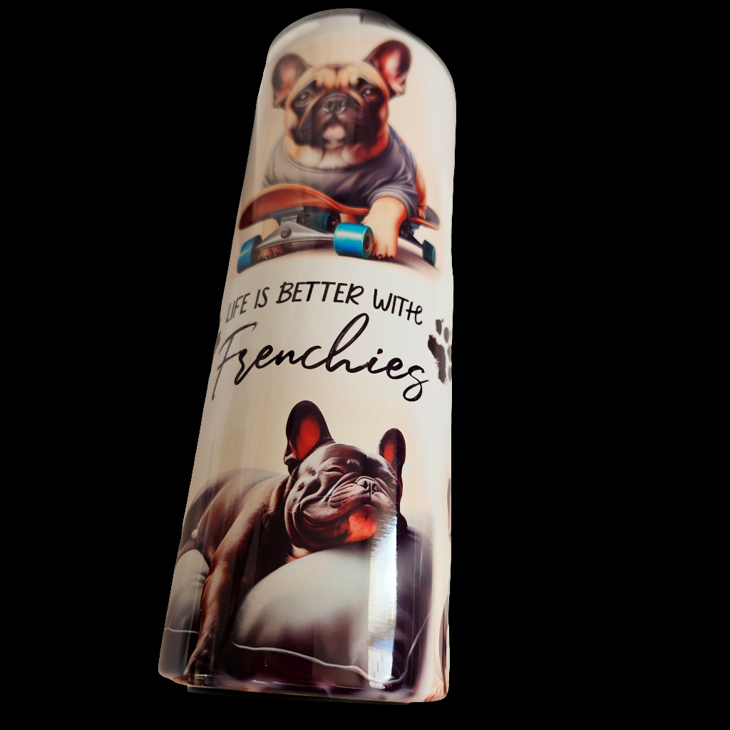 Tumblers 20 Oz French Bulldoge