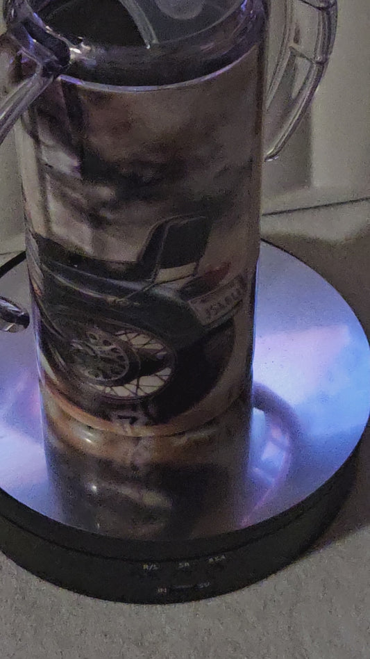 Schnabeltasse 12 Oz mit Junge und Motorrad