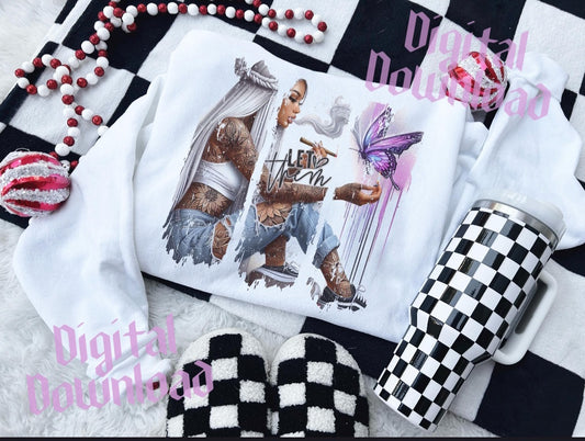 Elegantes Damen T-Shirt mit exklusivem Sublimationsdruck – Weiß, Größe M