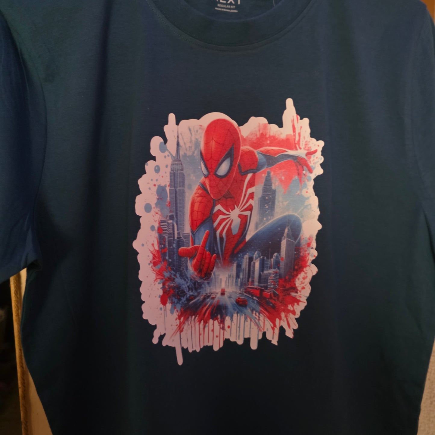 Jungen T-Shirt mit Superhelden-Sublimationsdesign 🕷️❤️💙