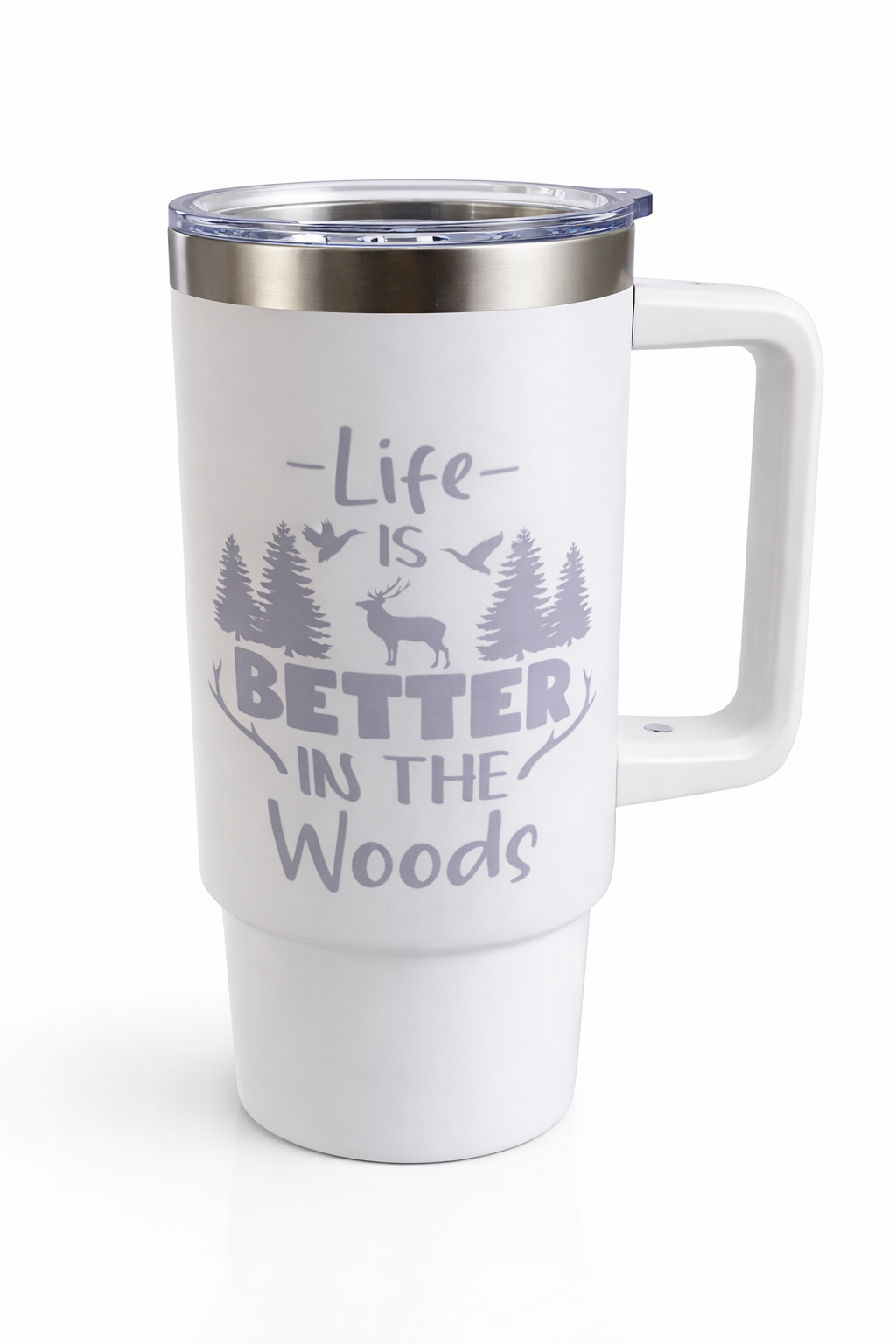 🌲 40oz Edelstahl Tumbler – „Life is Better in the Woods“ Edition