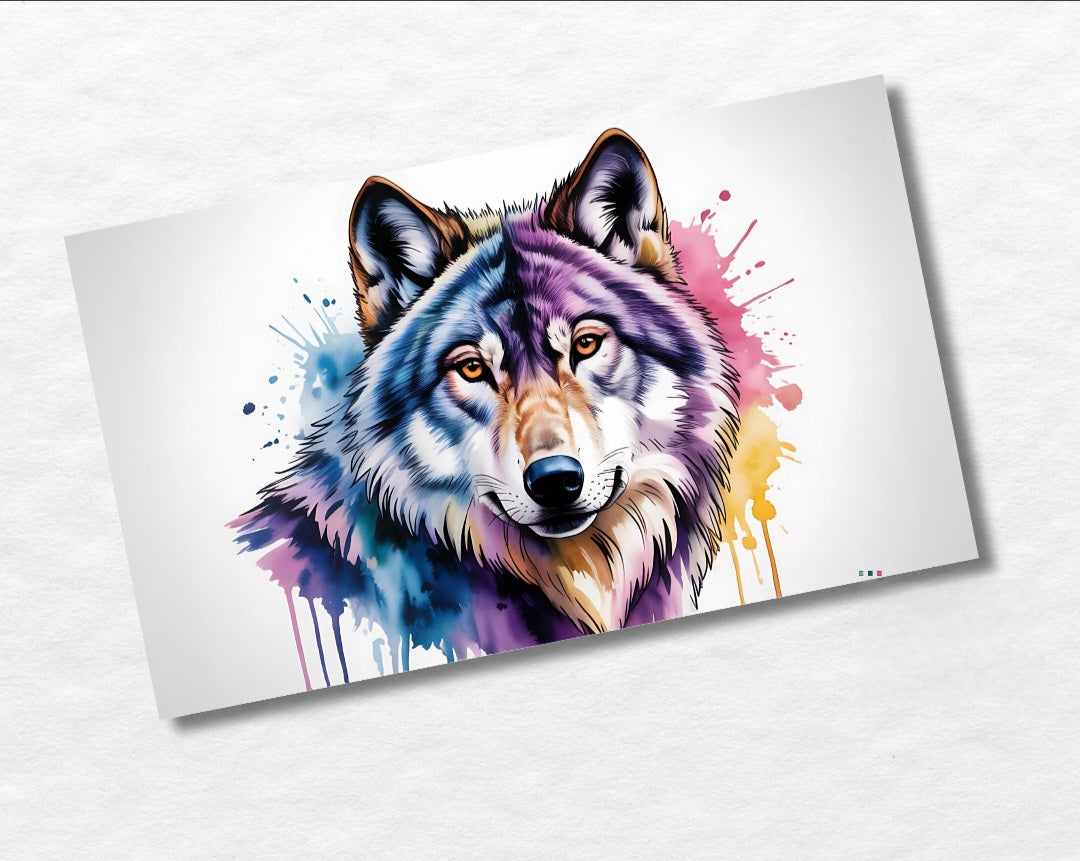 Design Seifenspender "Wolf" – Bunt, wild & stilvoll bedruckt