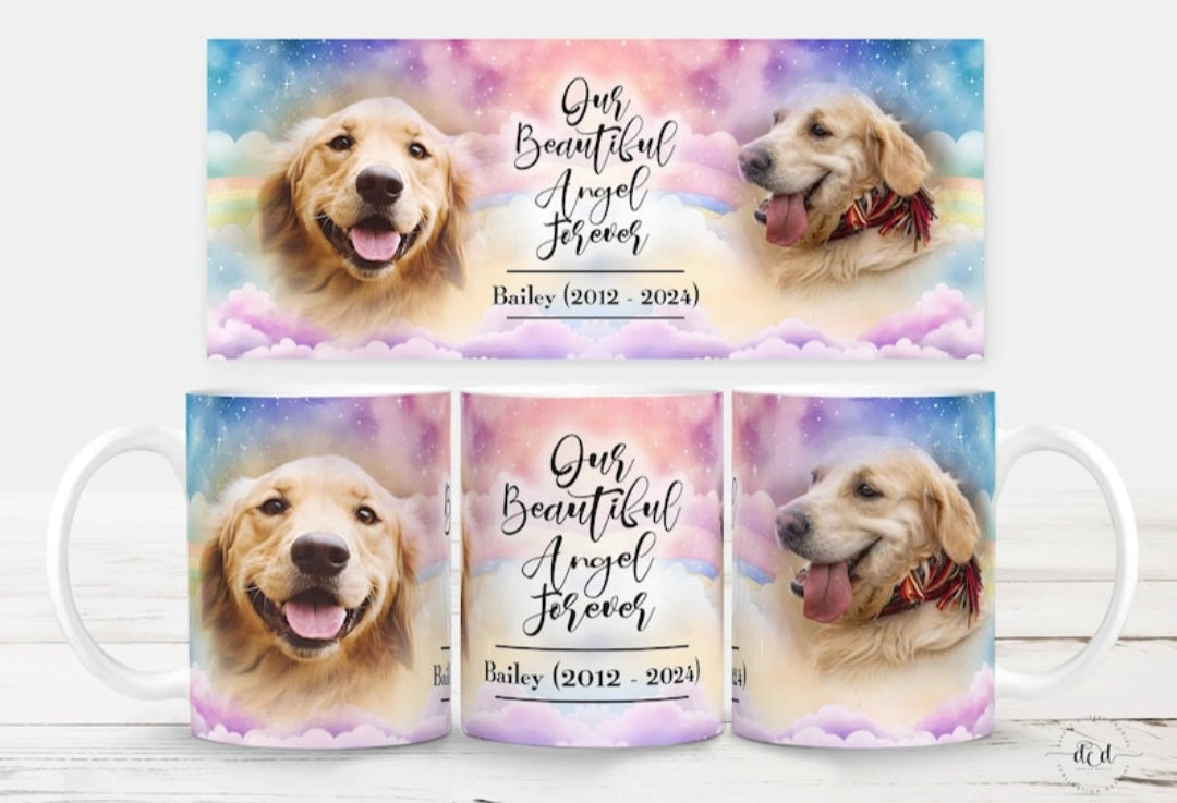 🐾🌈 Für immer im Herzen – Deine persönliche Erinnerungstasse ❤️
