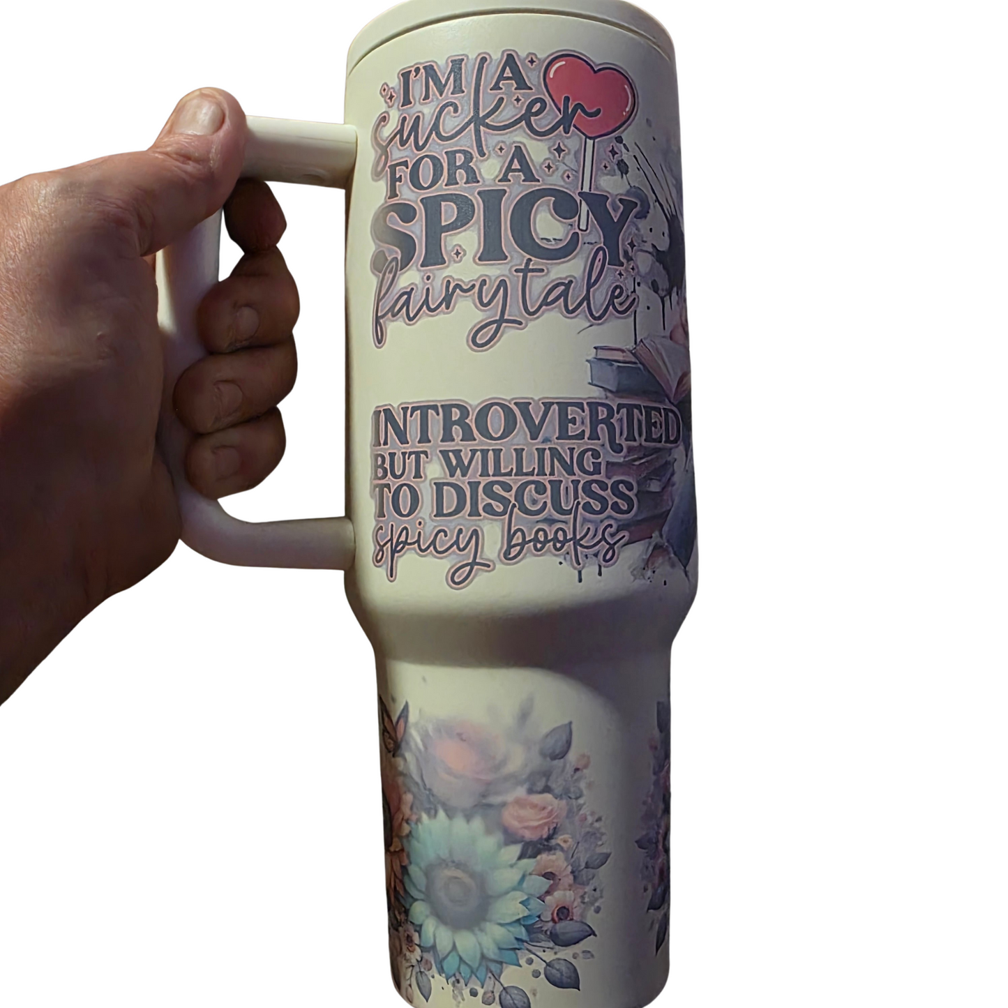 40oz Premium Trinkbecher mit Henkel – „Smutty Book Club“ Edition