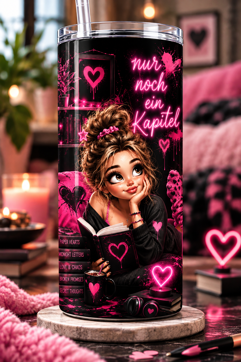 📚💕 Thermobecher «Nur noch ein Kapitel» – 599 ml