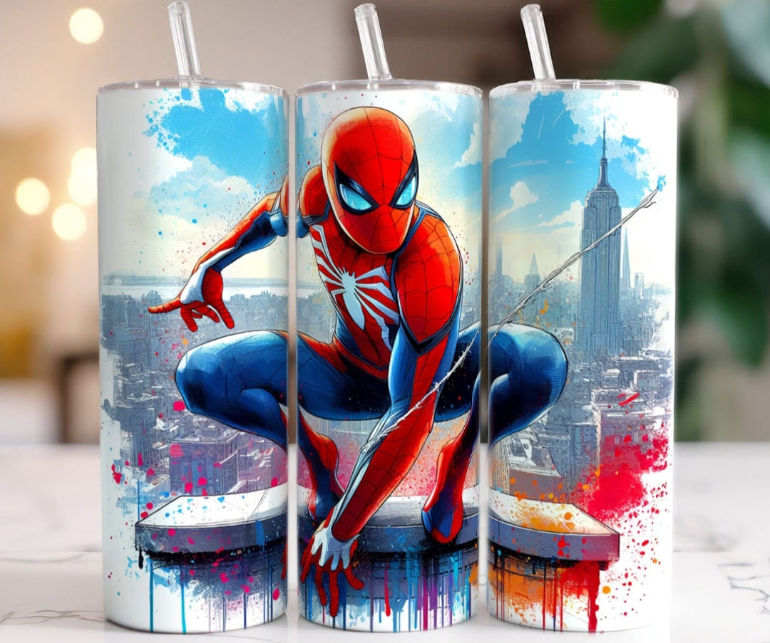 Spider Hero Edelstahl Tumbler 20oz – Superhelden Design | Doppelwandig | Perfekt für unterwegs