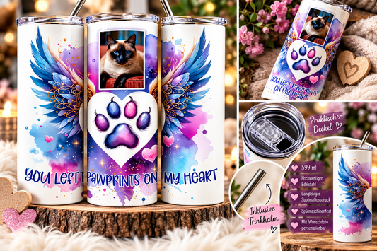 🐾💜 Personalisierter Thermosbecher – 599 ml