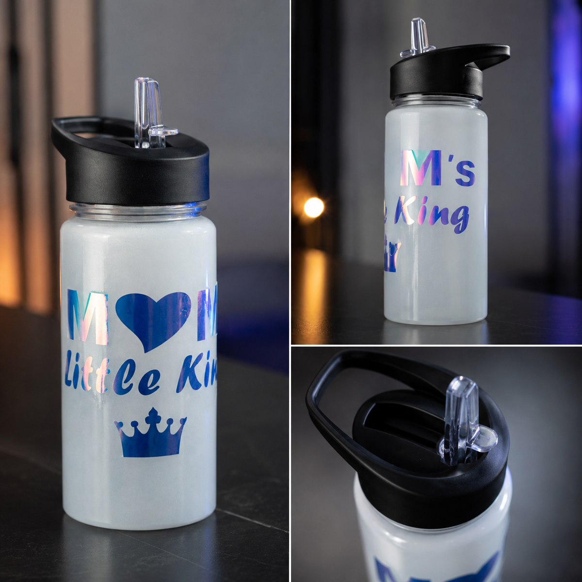 🌟 Kinder Trinkflasche "Glow in the Dark" – Leuchtet im Dunkeln
