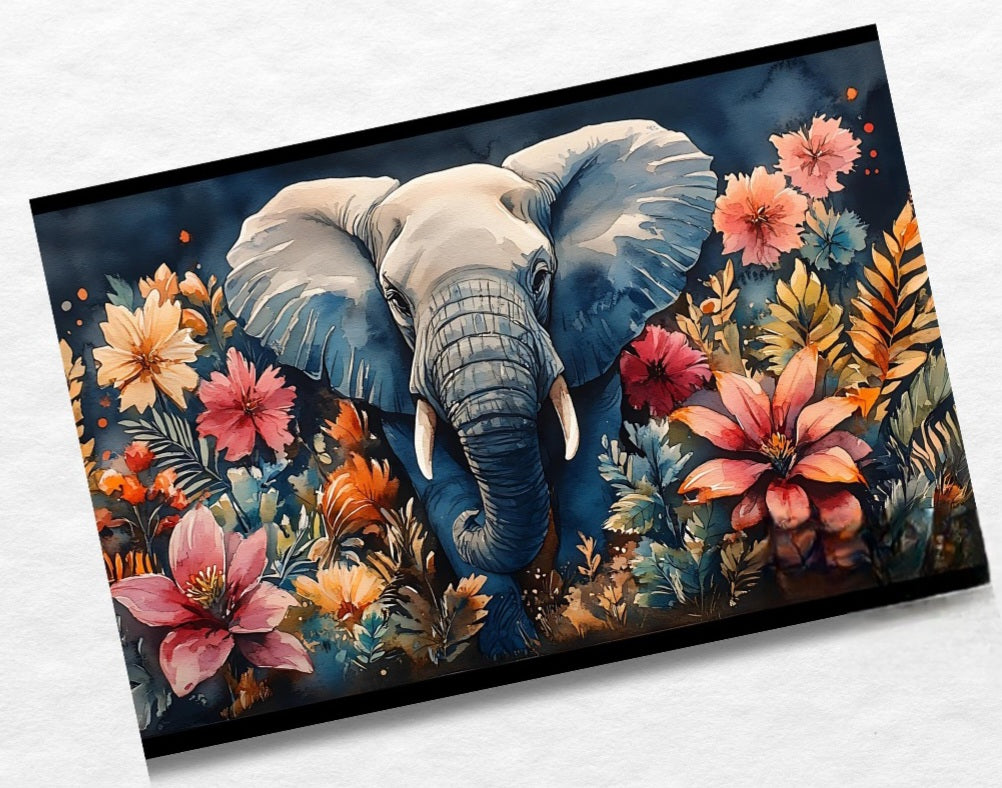 🐘 Elephant Bloom – Seifenspender mit majestätischem Elefanten & floraler Kunst | Exotischer