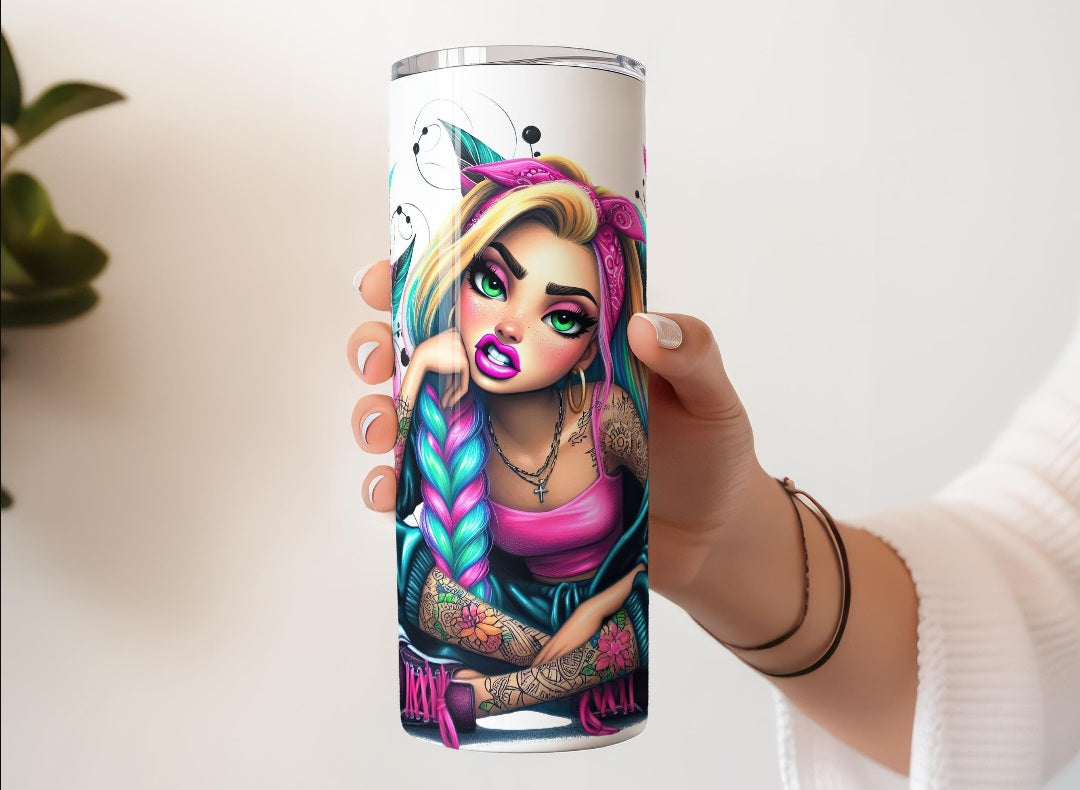 🖤 Design Tumbler – "Ich bin nichts für schwache Nerven"