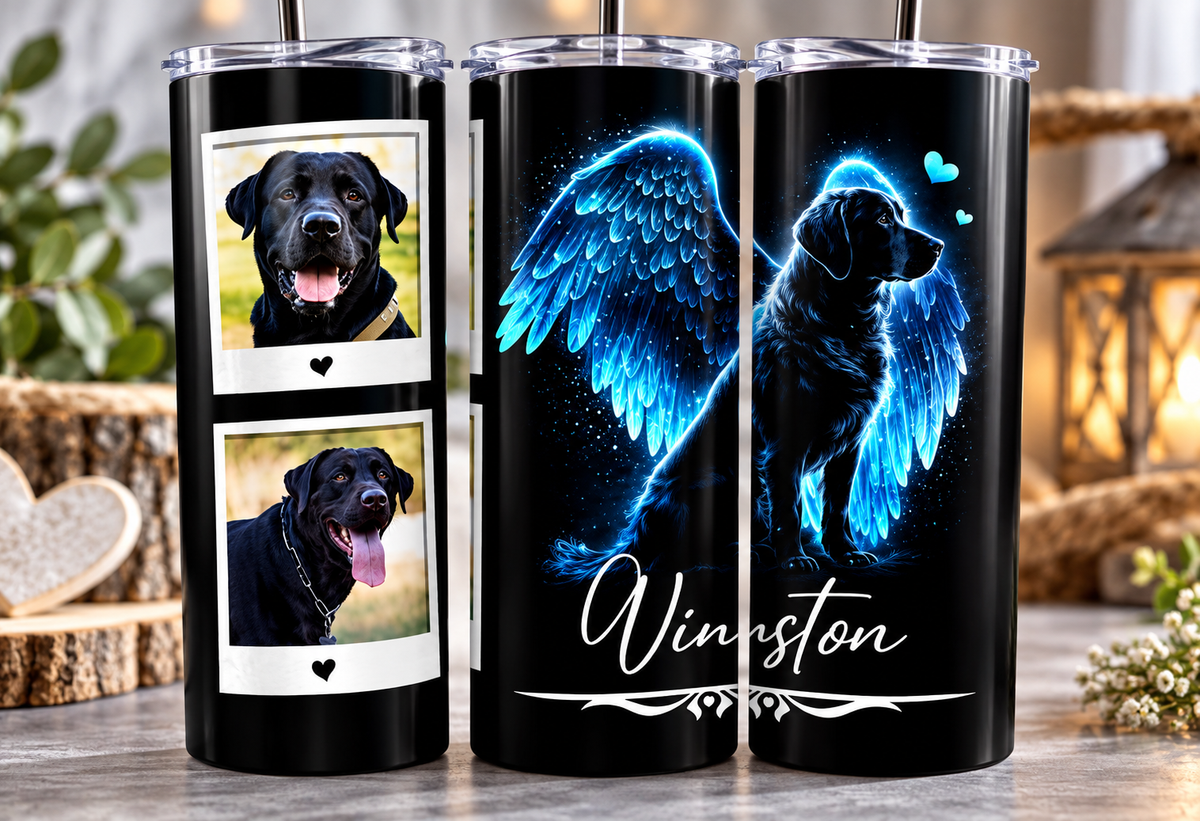 🐾 Personalisierter Edelstahl-Thermosbecher – 599 ml ❤️
