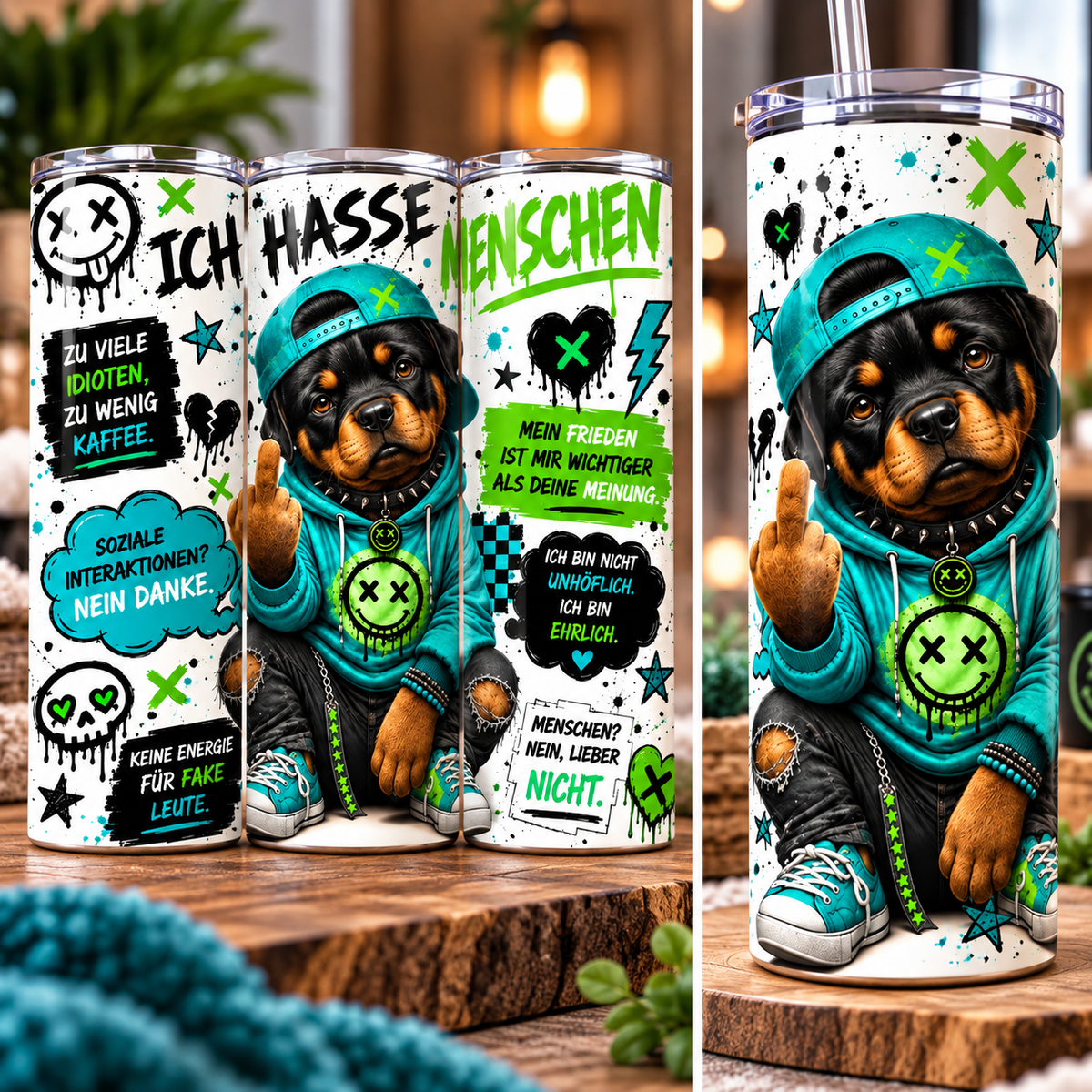 🐾 Thermobecher «Ich hasse Menschen» – 599 ml