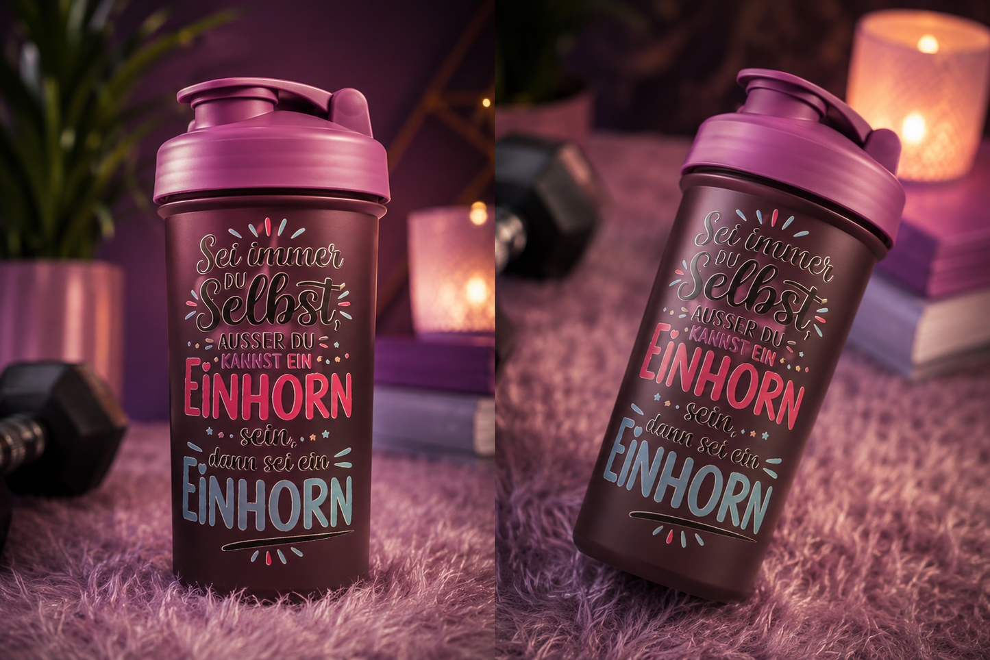Protein Shaker Becher mit Mischball – 400 ml