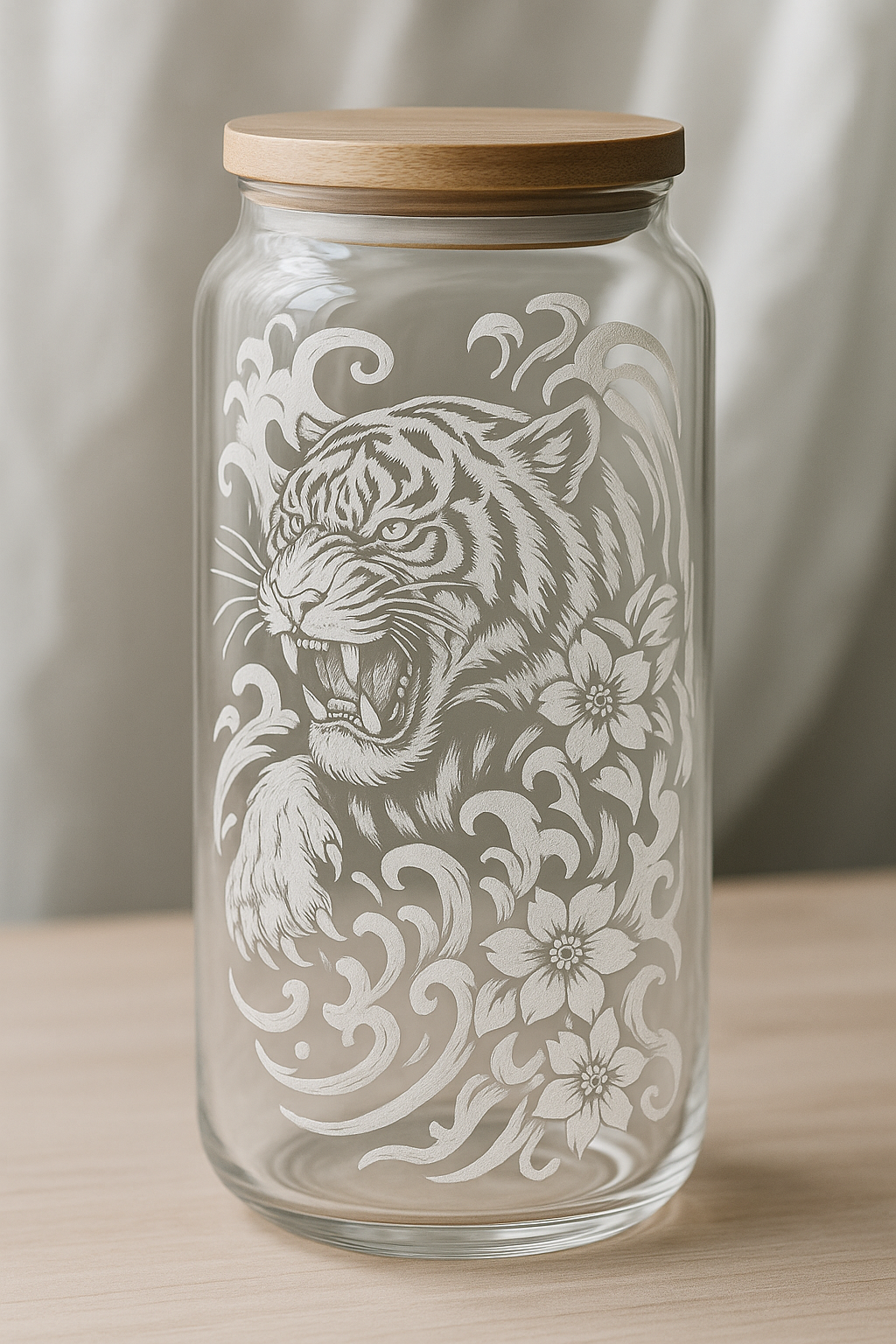 Glas Trinkbecher mit Glasstrohhalm und Reinigungsset 500ml. Hand ✋️ graviert