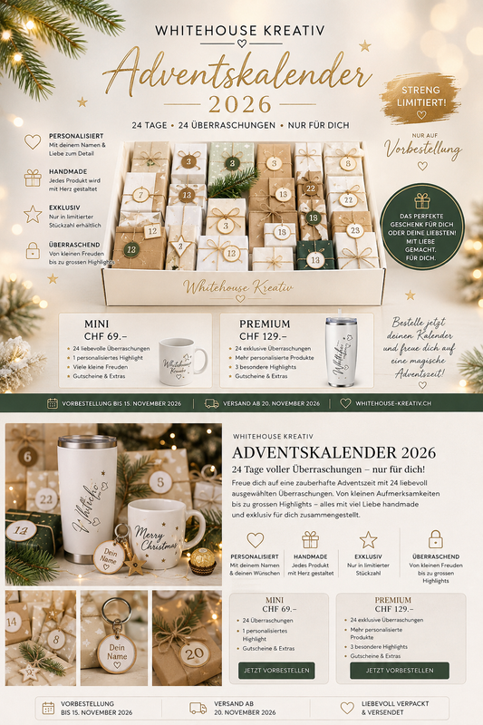 🎄 Whitehouse Kreativ Adventskalender 2026 🎁