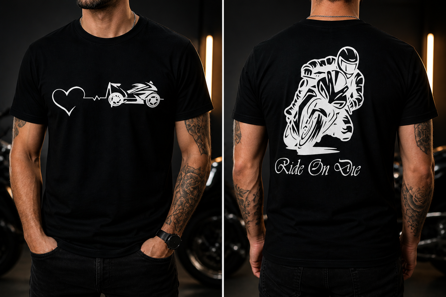 🏍️ Töff T-Shirt „Ride Or Die“ – Whitehouse Kreativ