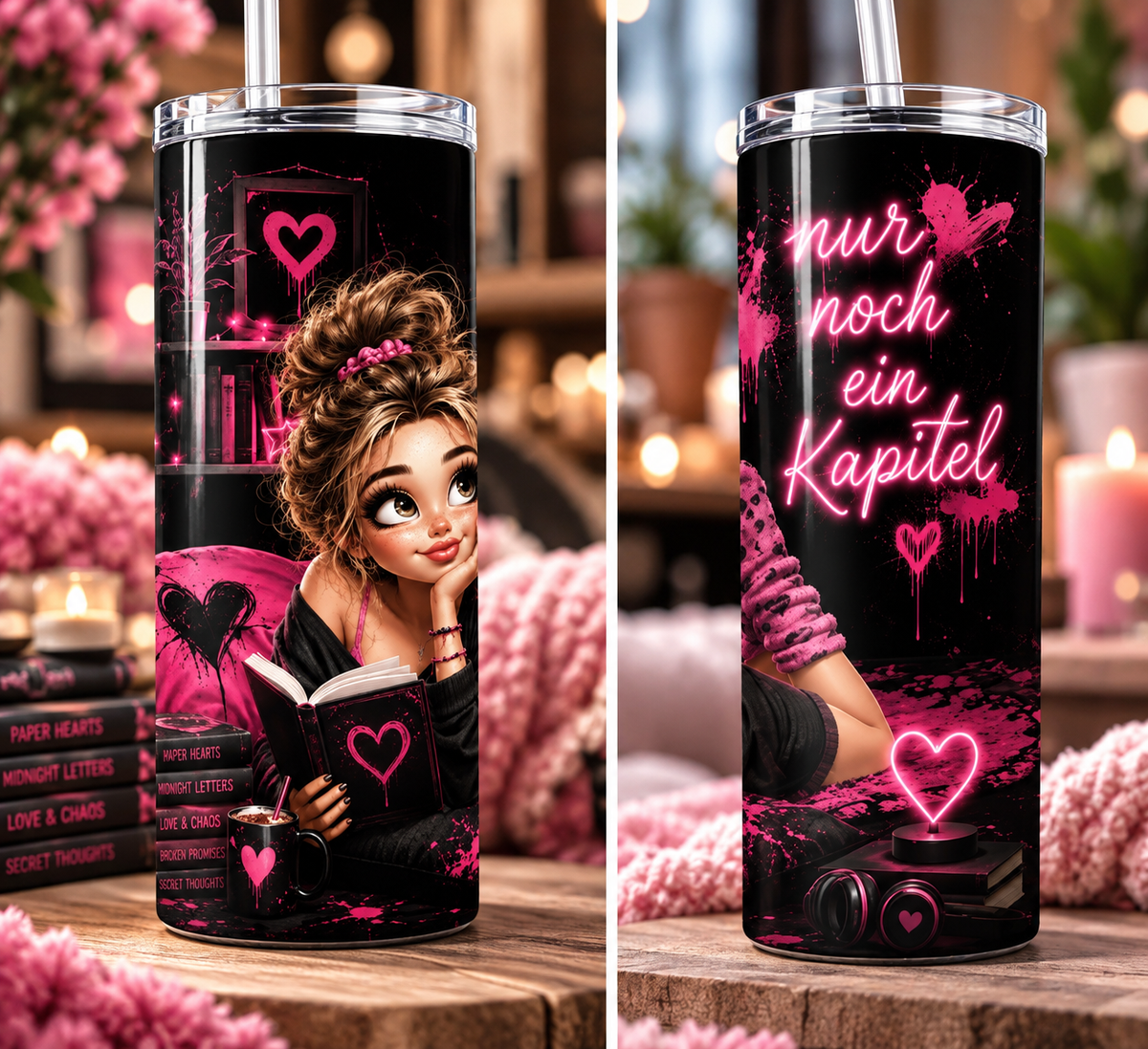 📚💕 Thermobecher «Nur noch ein Kapitel» – 599 ml